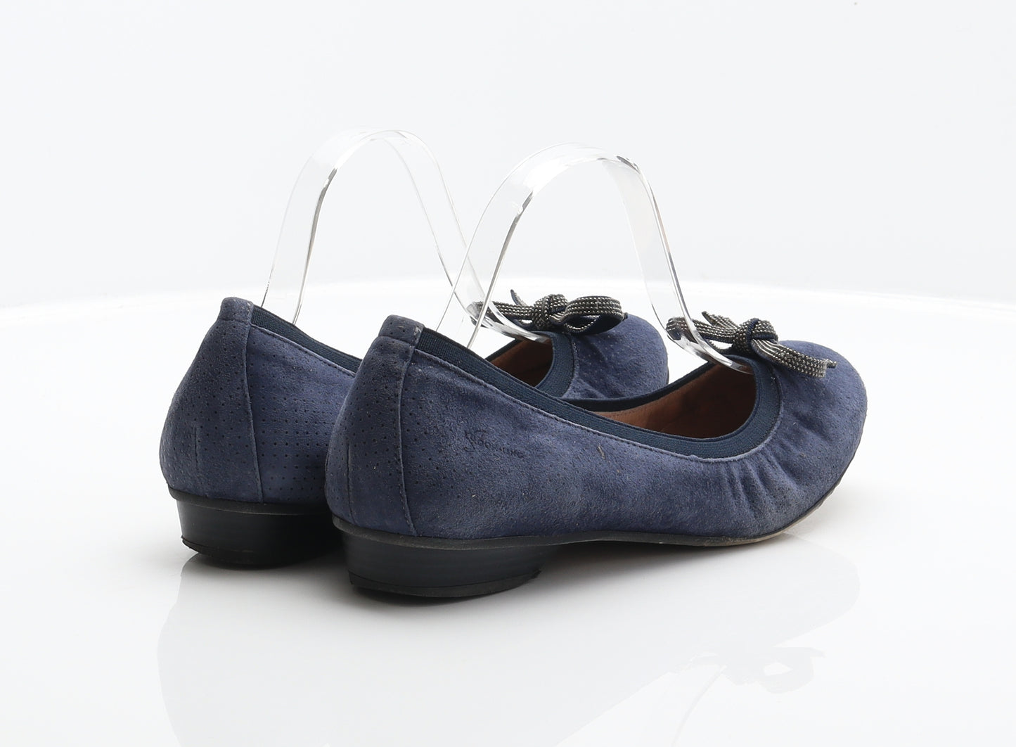 Dorking Womens Blue Leather Ballet Flat UK 6.5 40
