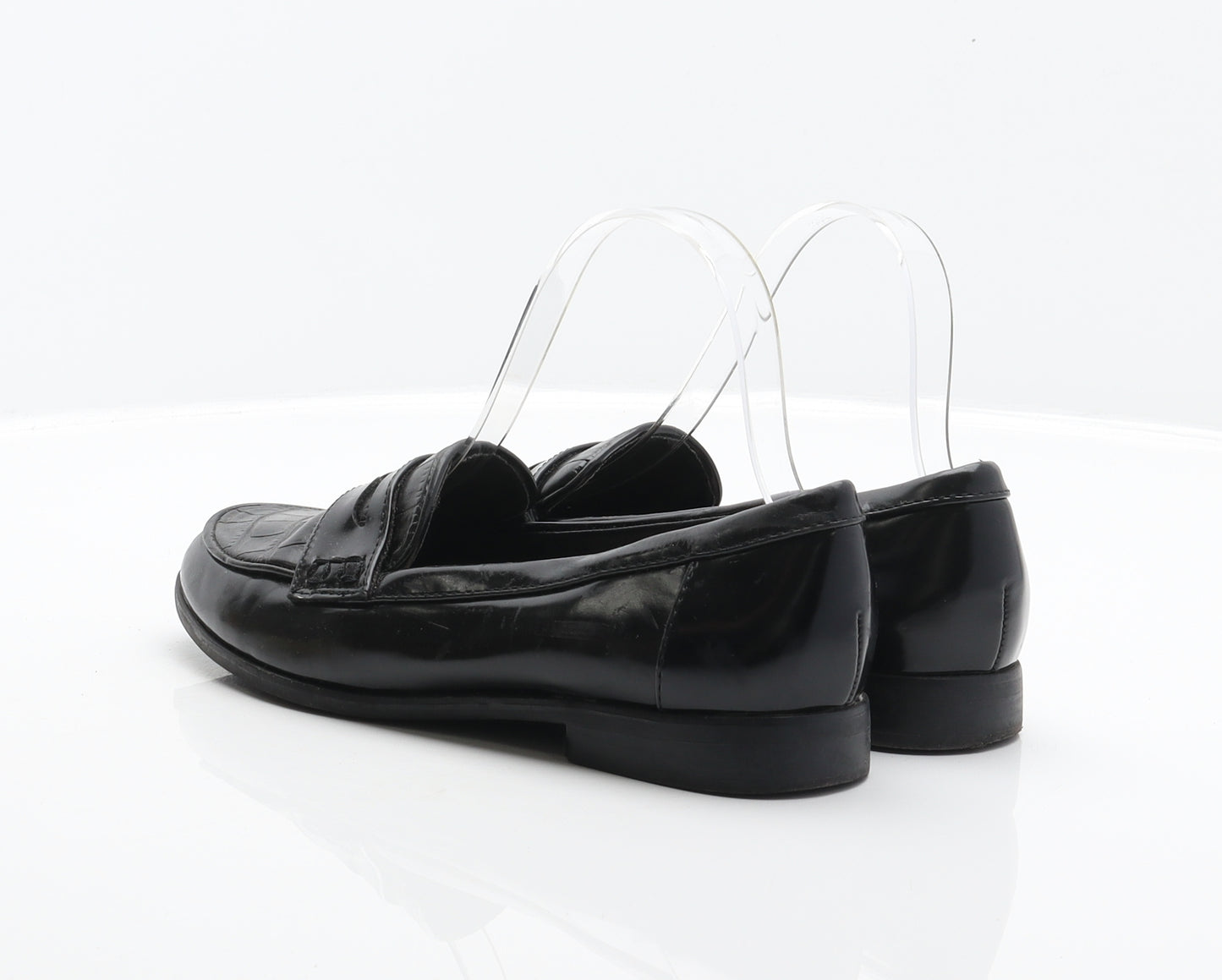 NEXT Womens Black Synthetic Loafer Flat UK 3.5 36