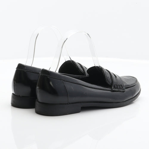 NEXT Womens Black Synthetic Loafer Flat UK 3.5 36