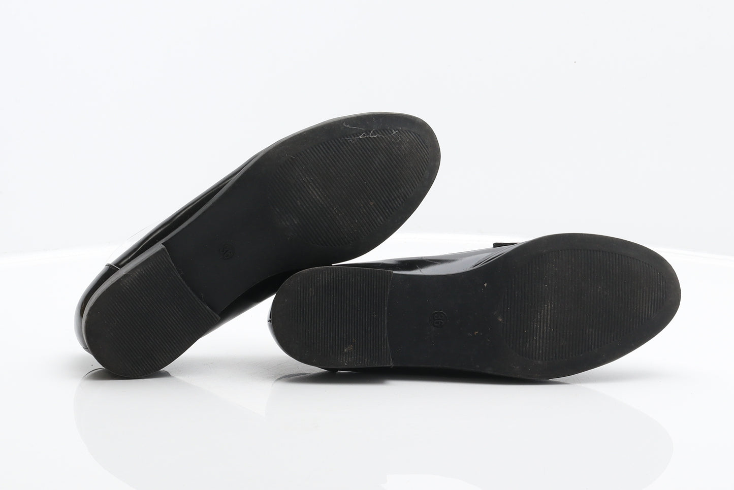 NEXT Womens Black Synthetic Loafer Flat UK 3.5 36