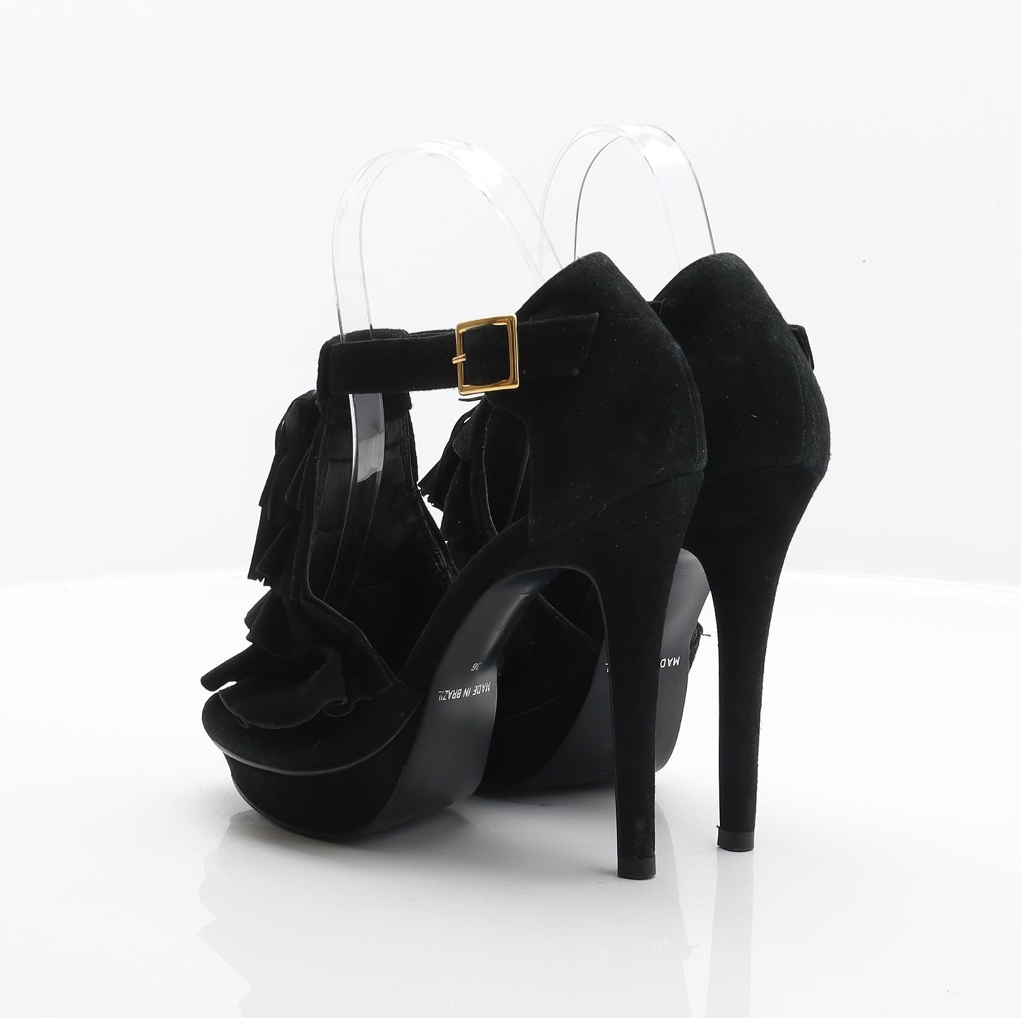 OFFICE Womens Black Polyester Platform Heel UK 3.5 36