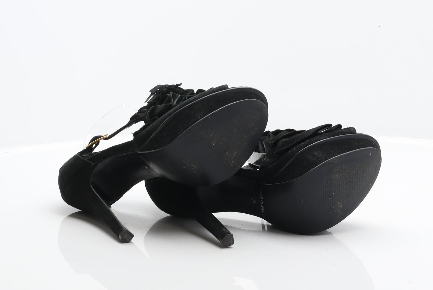 OFFICE Womens Black Polyester Platform Heel UK 3.5 36