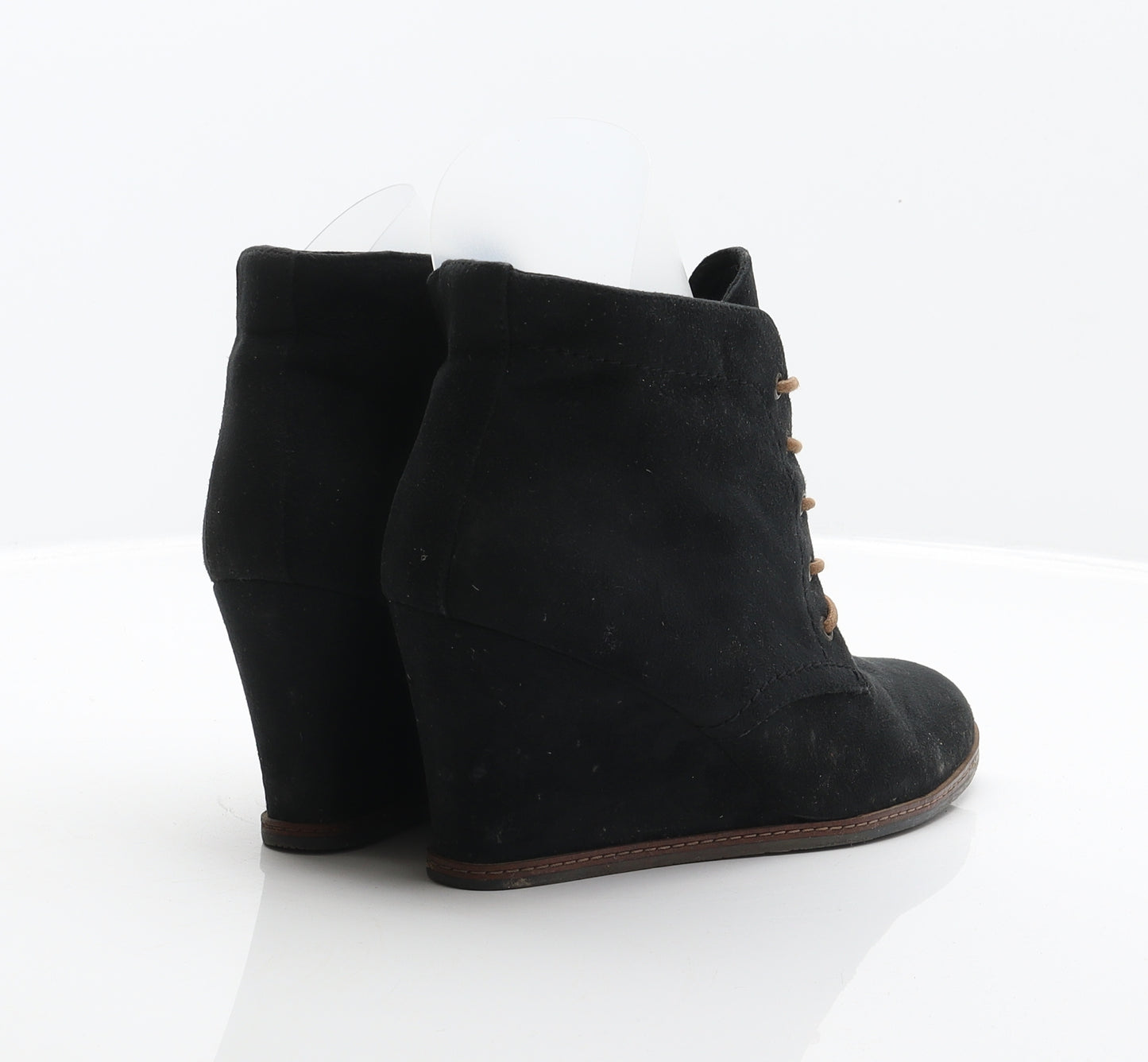 Pull&Bear Womens Black Polyester Bootie Boot UK 5.5 39