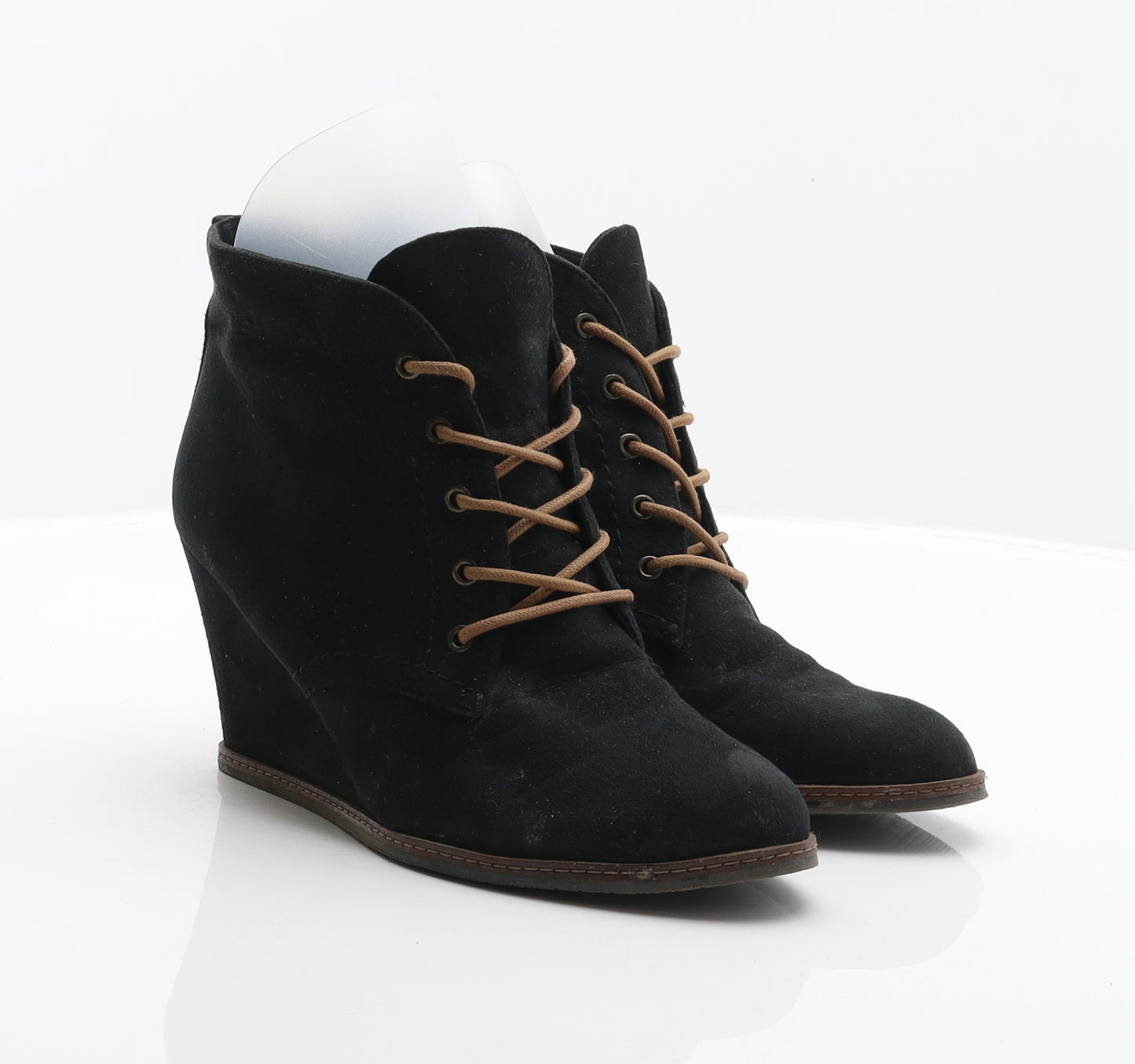 Pull&Bear Womens Black Polyester Bootie Boot UK 5.5 39