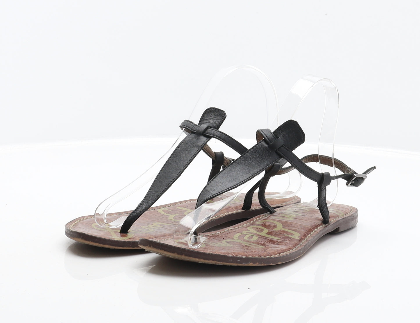 Sam Edelman Womens Black Leather Thong Sandal UK 9