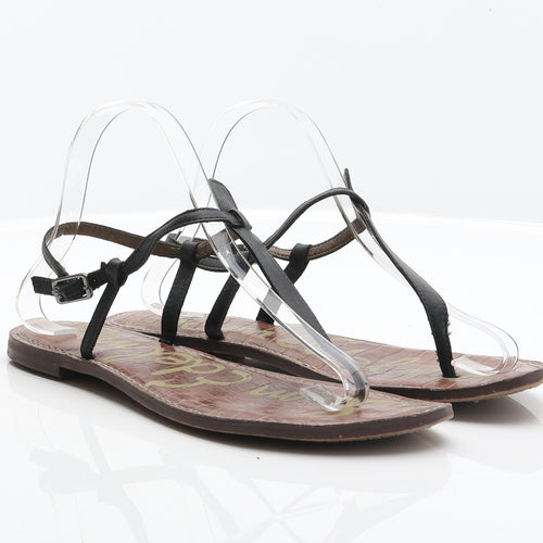 Sam Edelman Womens Black Leather Thong Sandal UK 9