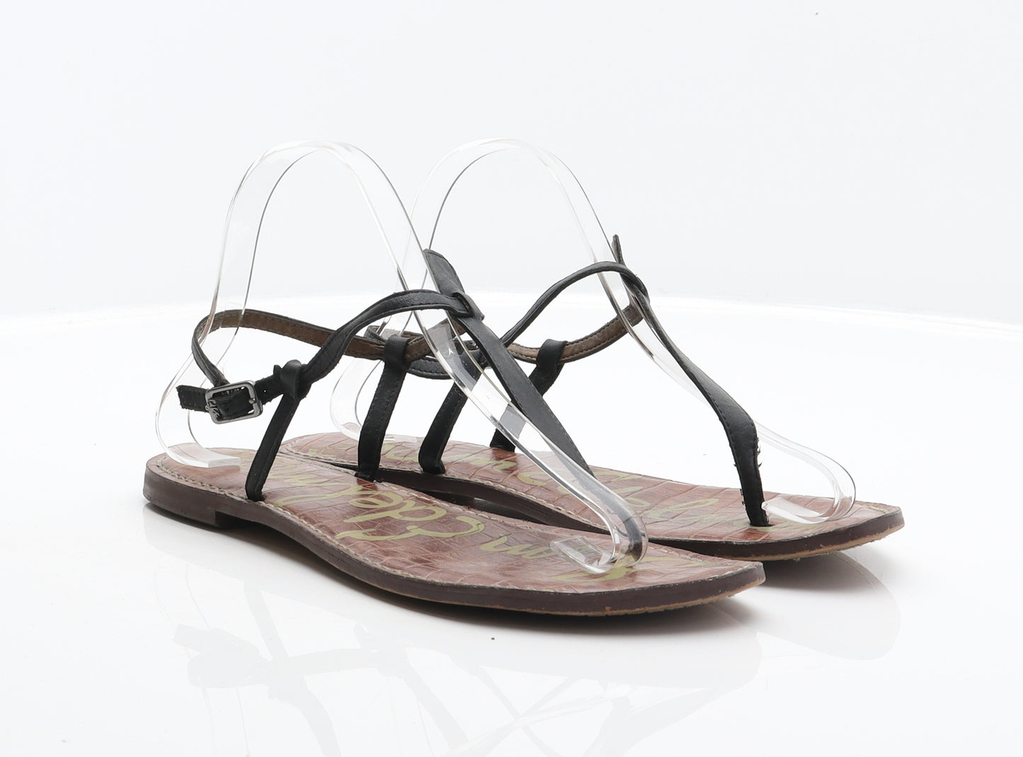 Sam Edelman Womens Black Leather Thong Sandal UK 9