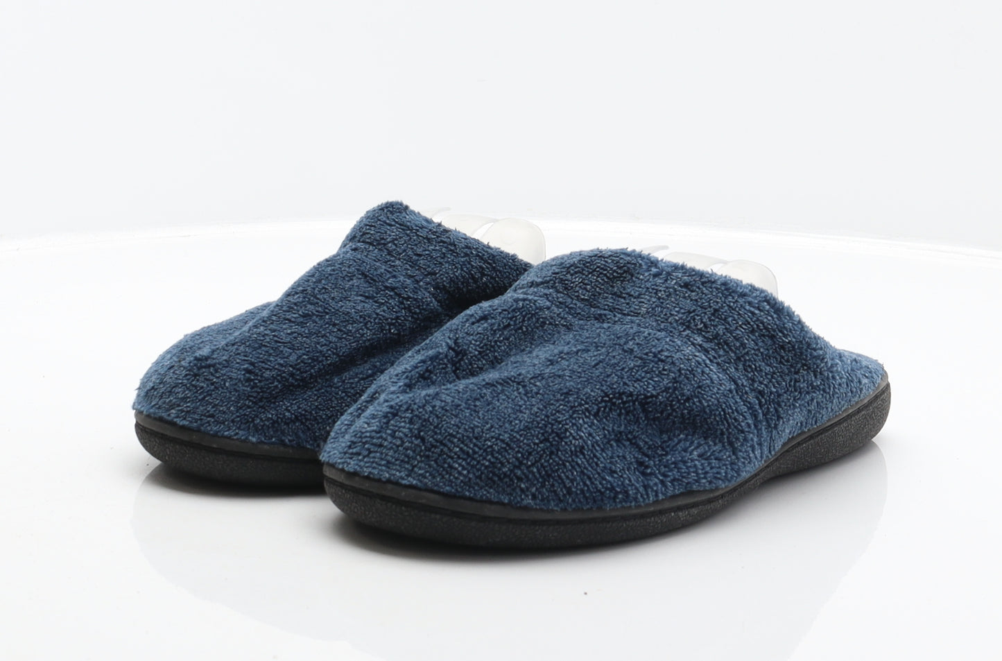 The slipper company Boys Blue Polyester Mule Slipper UK 4