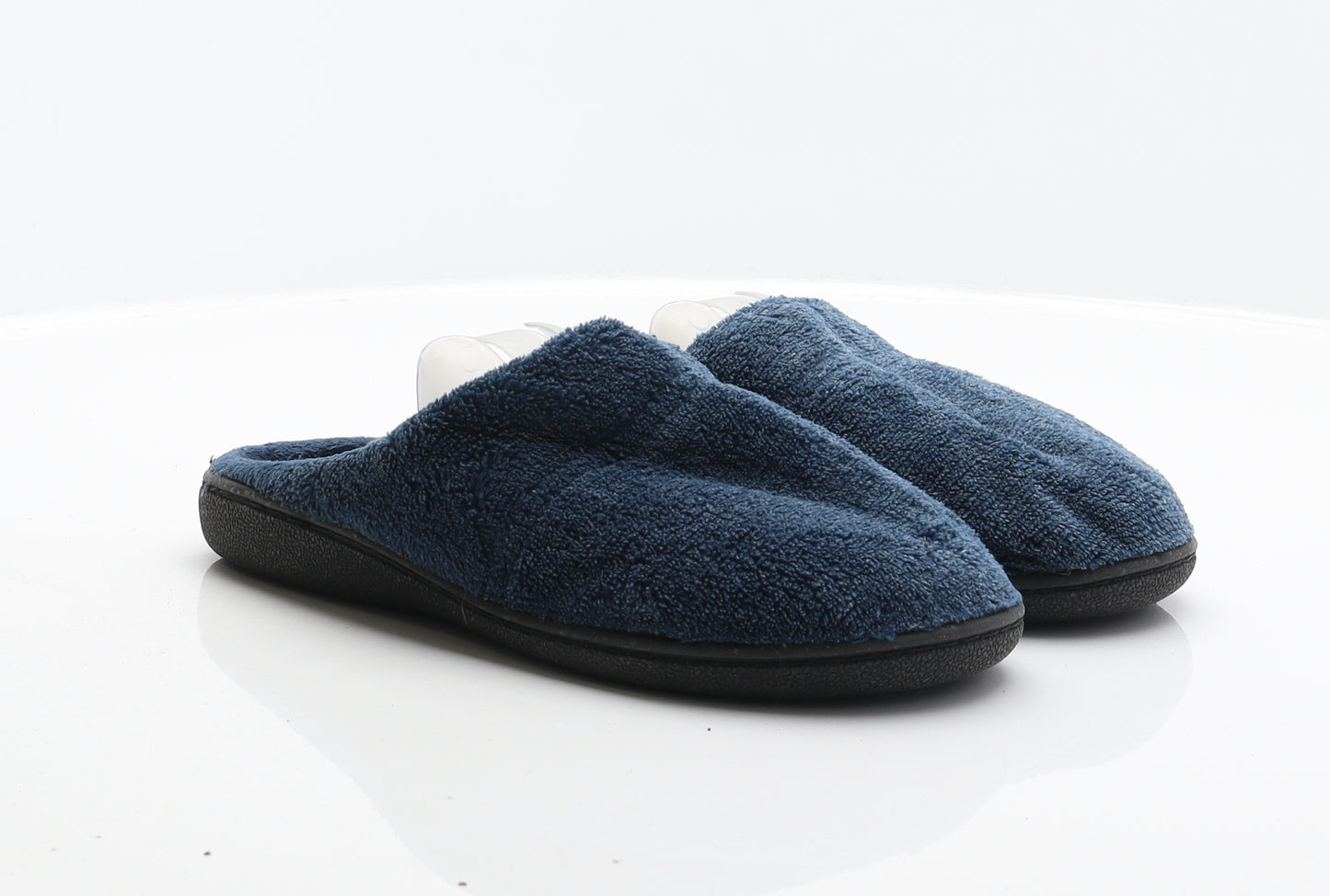 The slipper company Boys Blue Polyester Mule Slipper UK 4