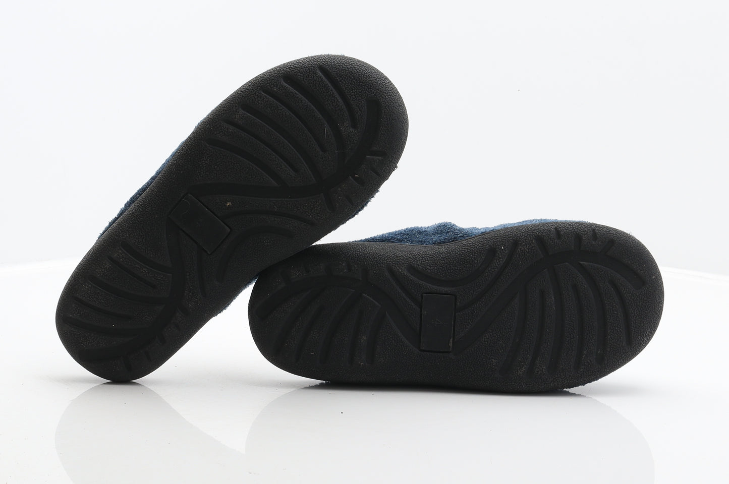 The slipper company Boys Blue Polyester Mule Slipper UK 4