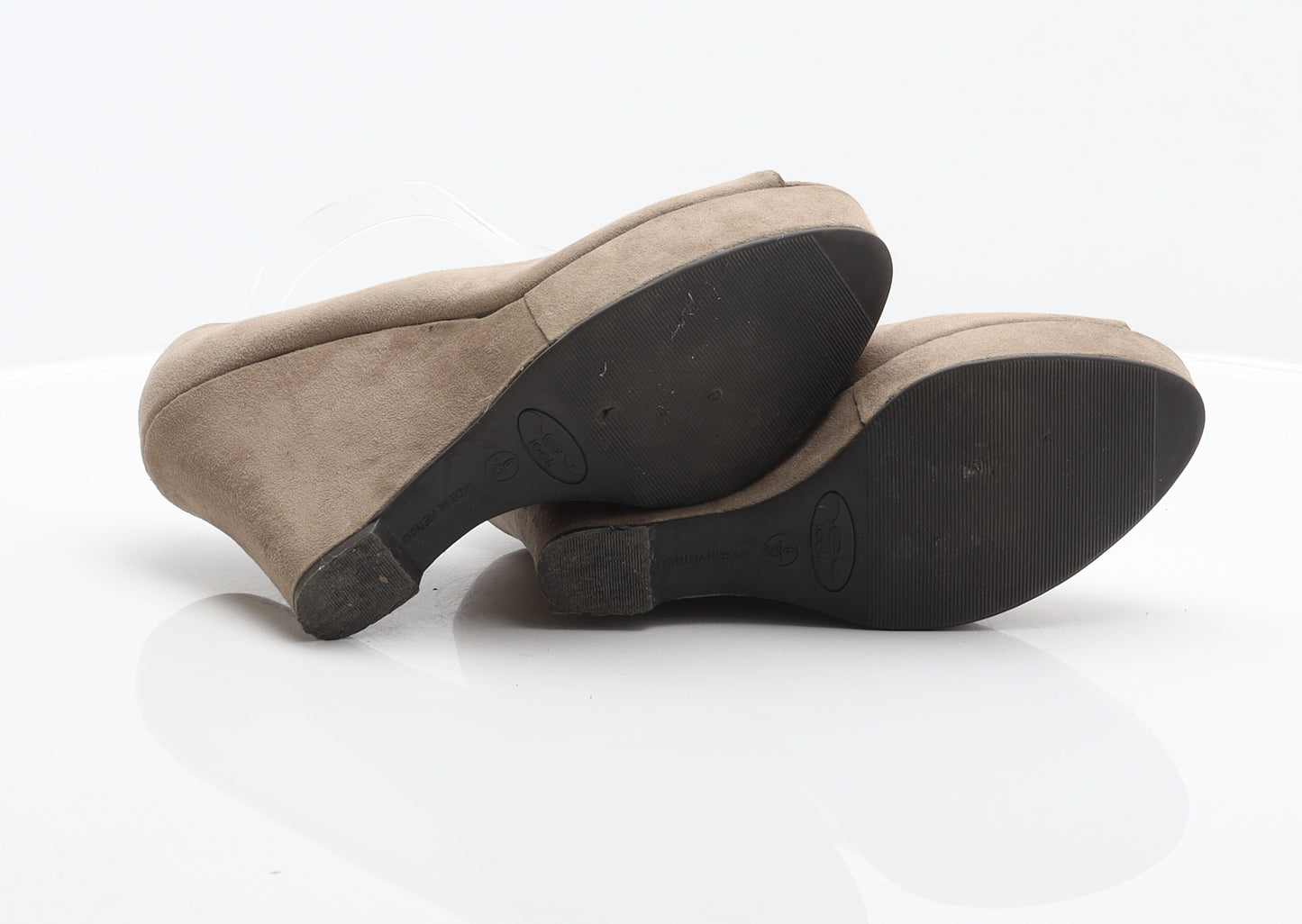 New Look Womens Brown Polyester Platform Heel UK 6 39