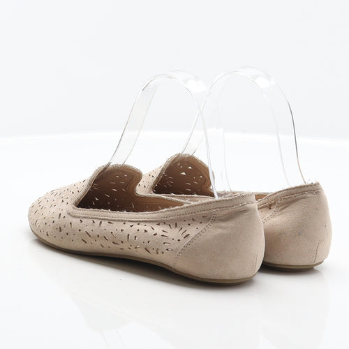 Graceland Girls Beige Polyester Ballet Flat UK 2 34