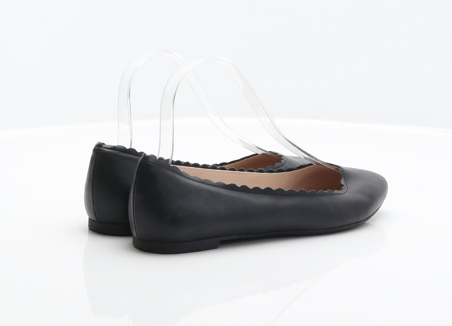 H&M Womens Black Synthetic Ballet Flat UK 4 37