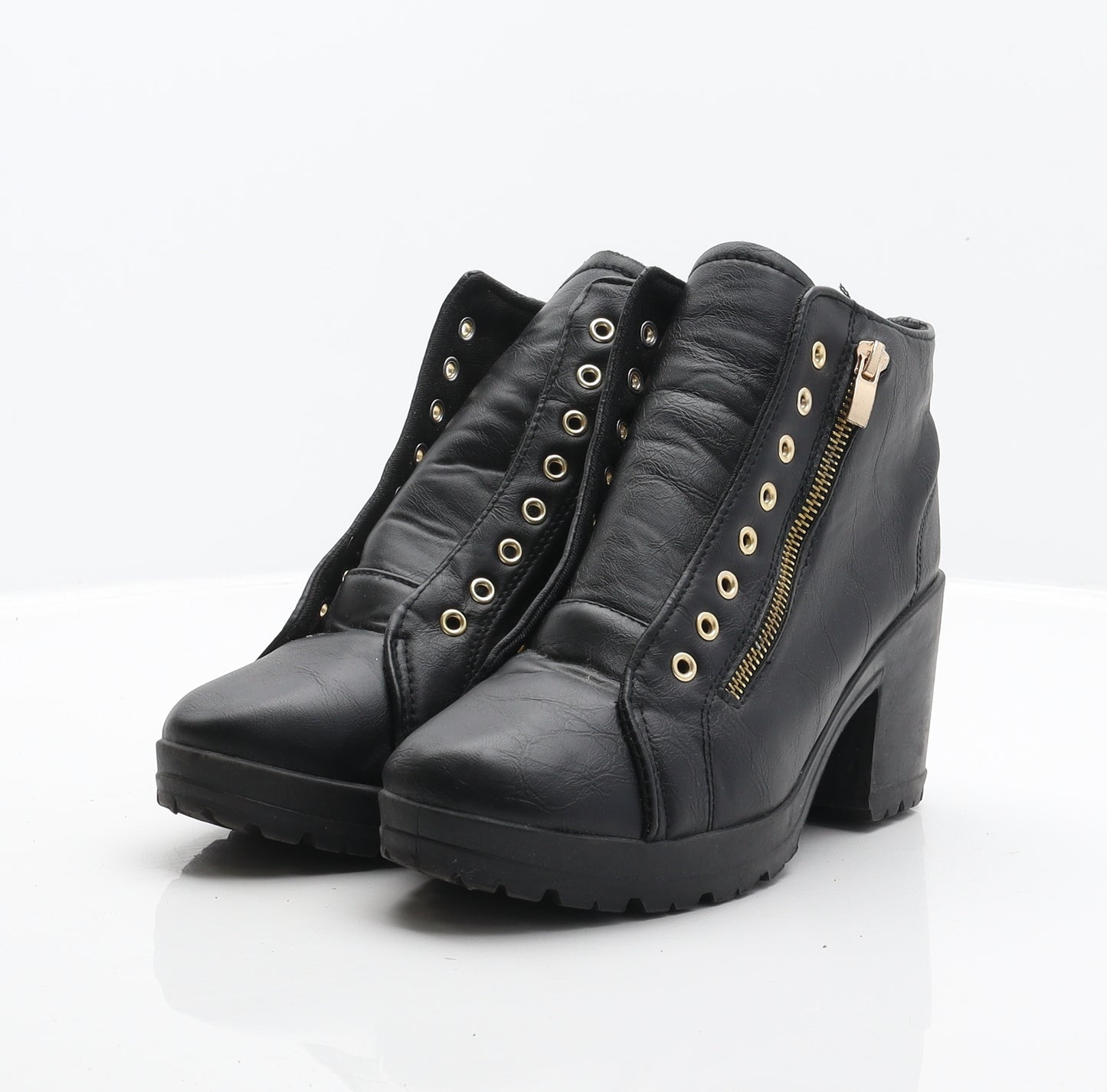 Sergio Todzi Womens Black Synthetic Combat Boot UK 5.5 39