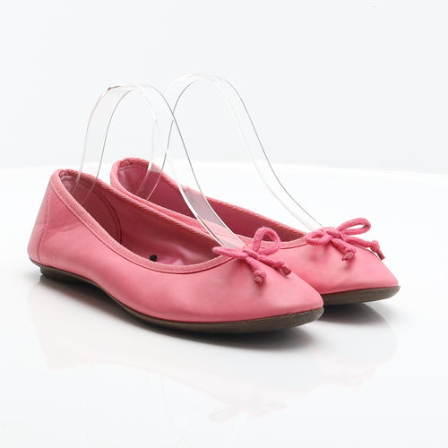 Preworn Womens Pink Synthetic Ballet Flat UK 5 38