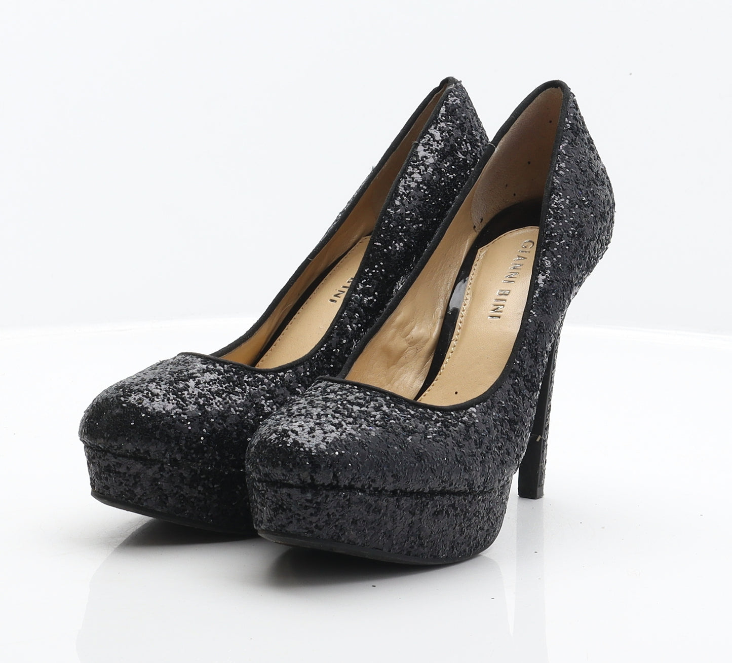 Gianni Bini Womens Black Synthetic Platform Heel UK 7.5