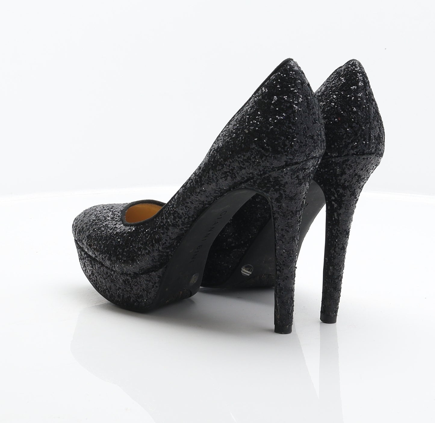Gianni Bini Womens Black Synthetic Platform Heel UK 7.5