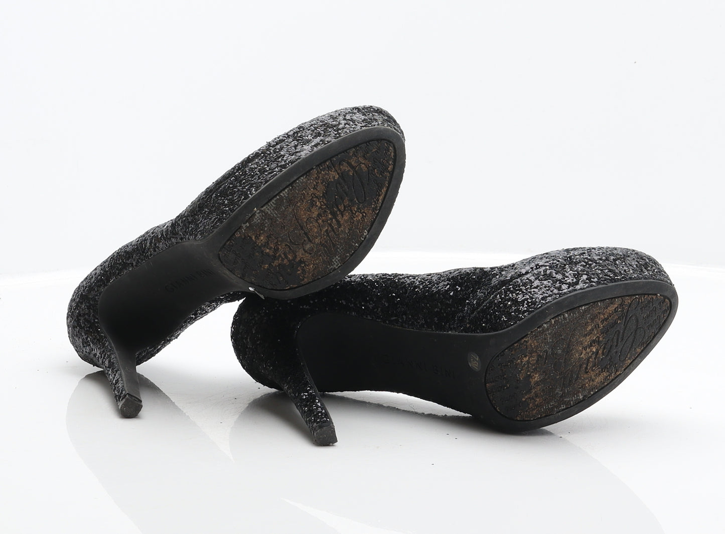 Gianni Bini Womens Black Synthetic Platform Heel UK 7.5