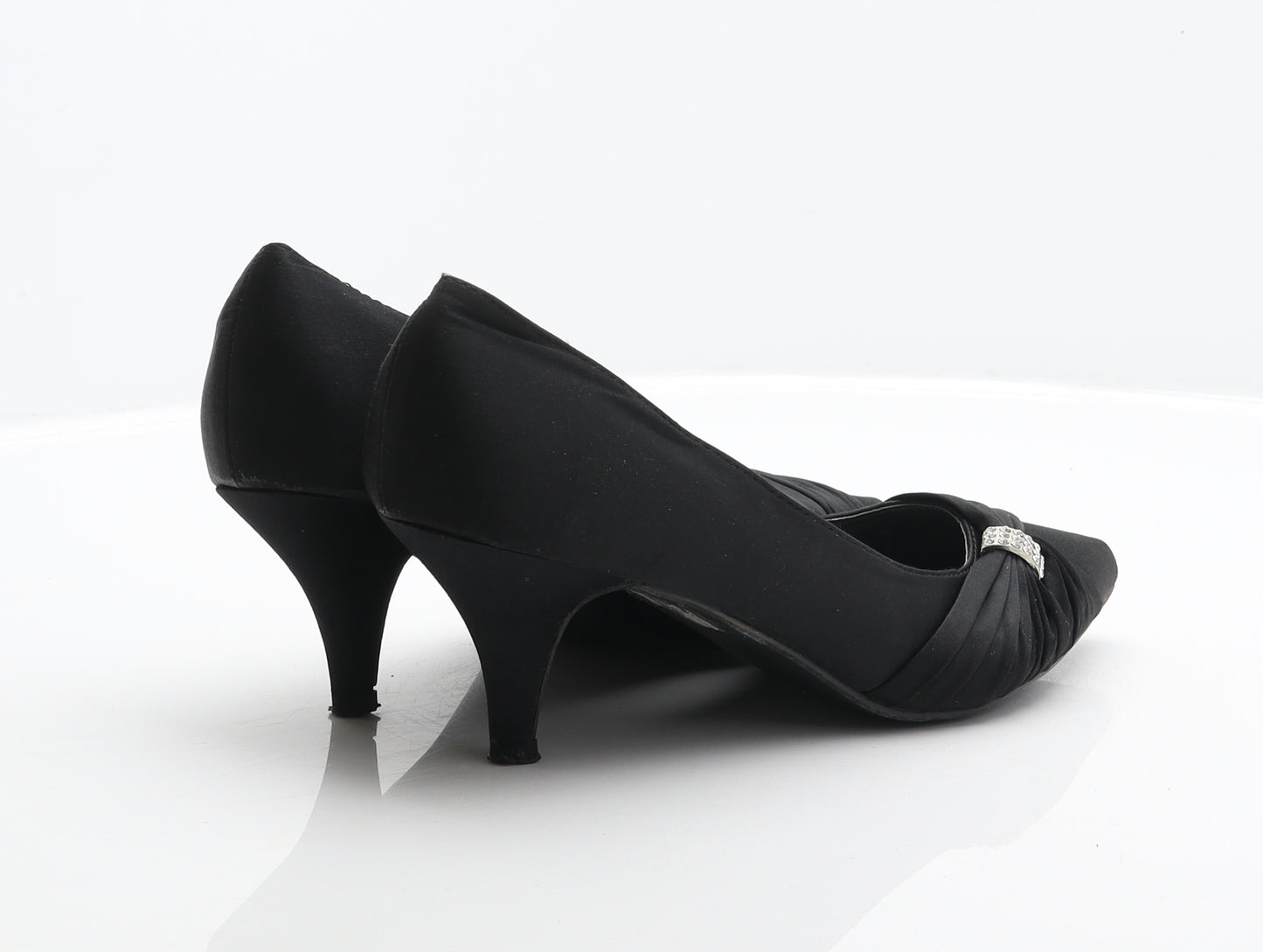 Lilley Womens Black Polyester Court Heel UK 7