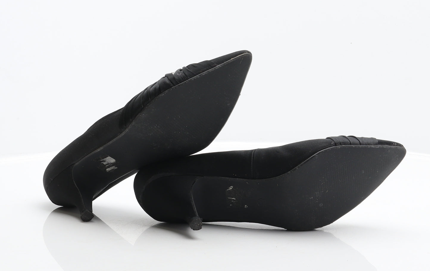 Lilley Womens Black Polyester Court Heel UK 7