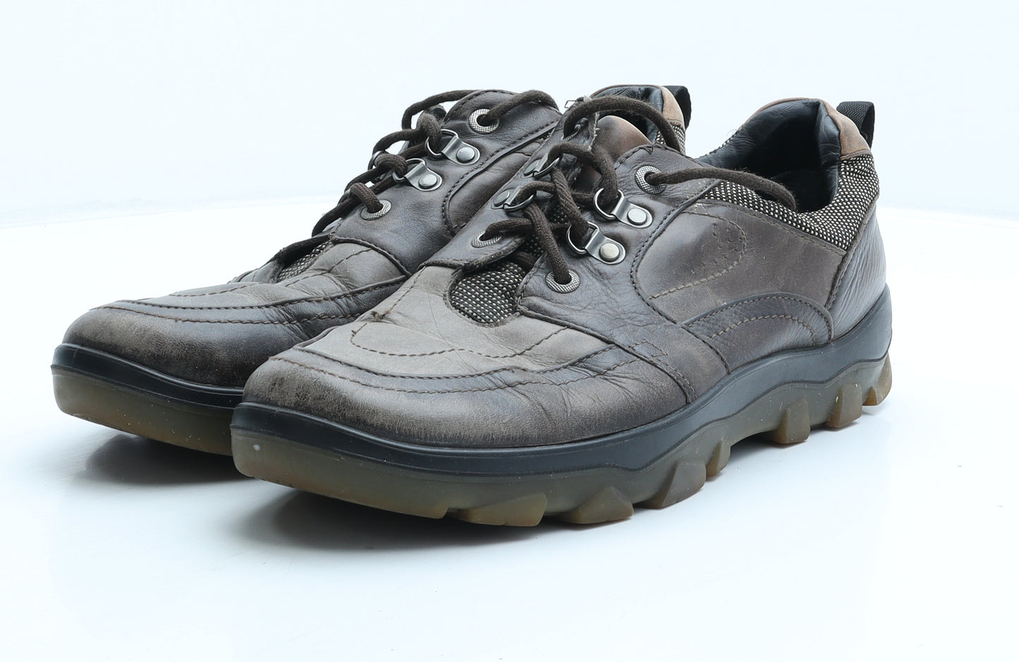 Hotter Mens Brown Leather Trainer UK 10