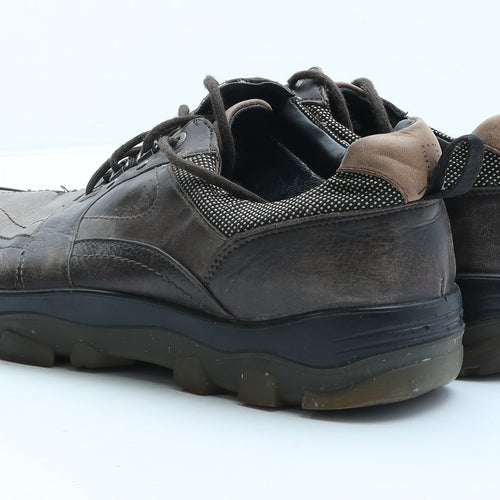 Hotter Mens Brown Leather Trainer UK 10