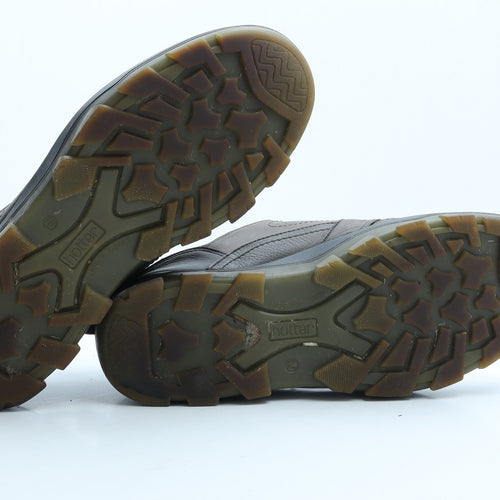 Hotter Mens Brown Leather Trainer UK 10
