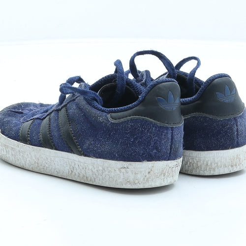 adidas Boys Blue Fabric Trainer UK 9