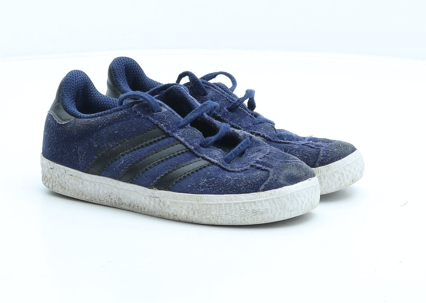 adidas Boys Blue Fabric Trainer UK 9