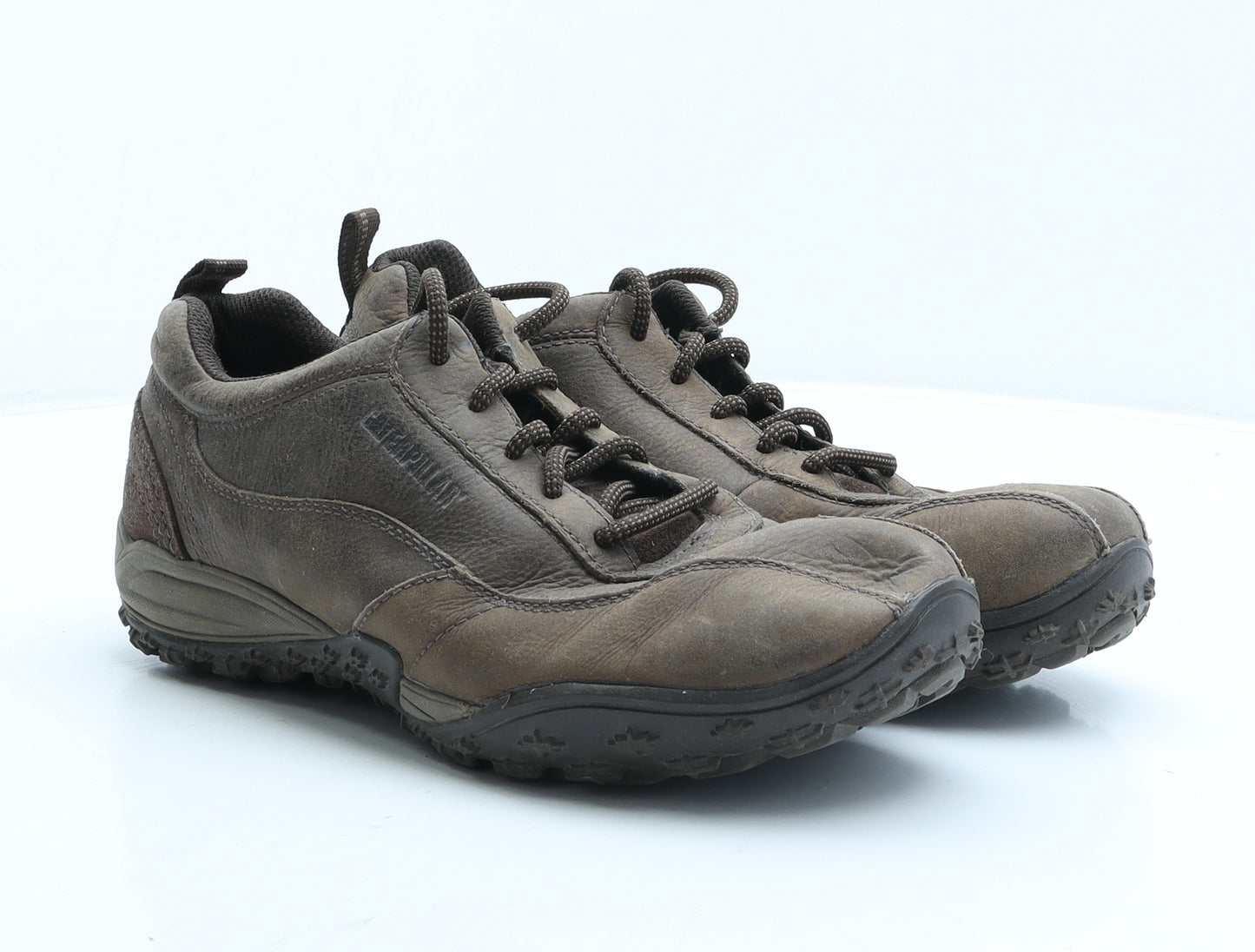 Caterpillar Mens Brown Leather Trainer UK 8