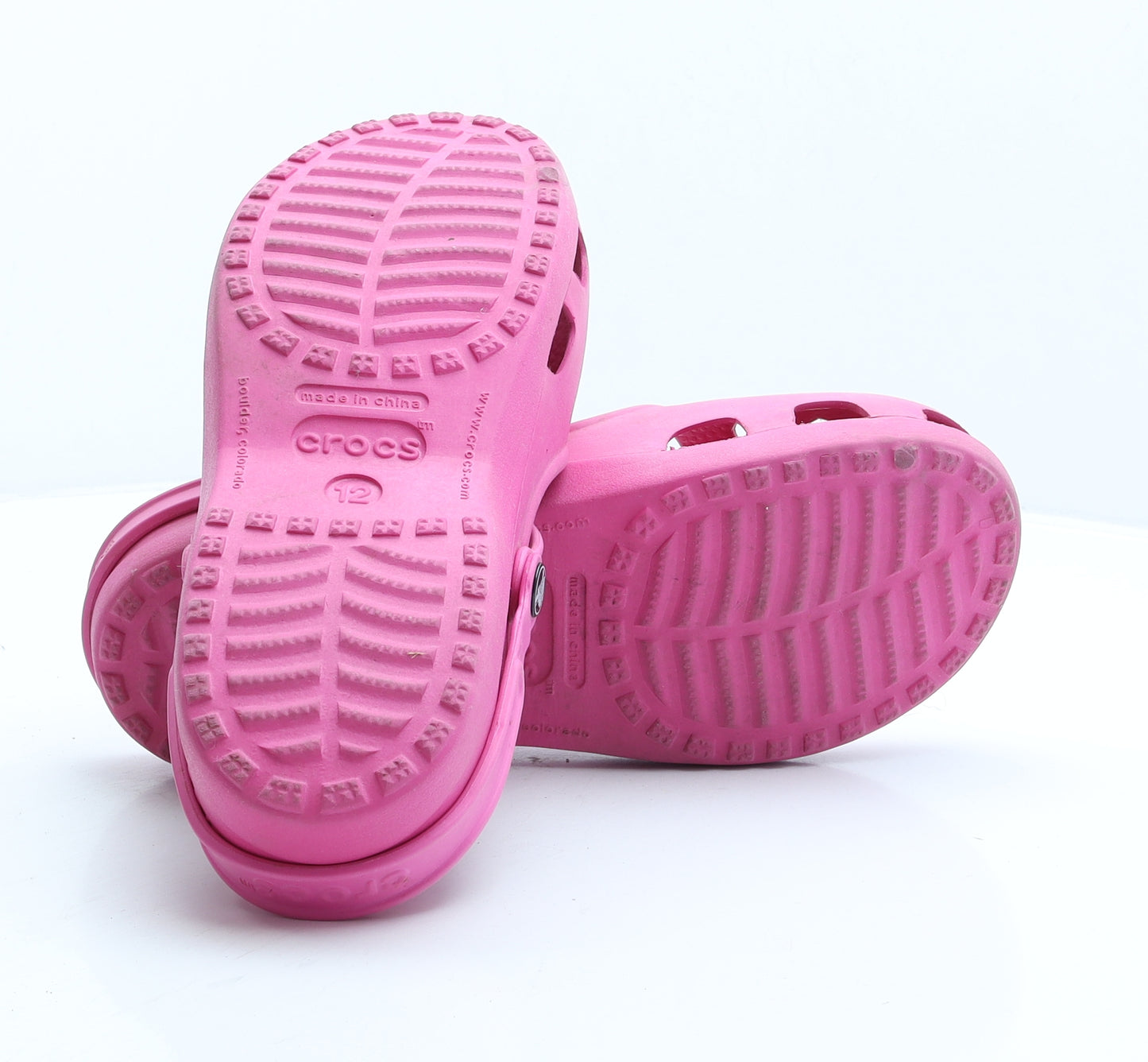 Crocs Womens Pink Rubber Clog Casual UK 12