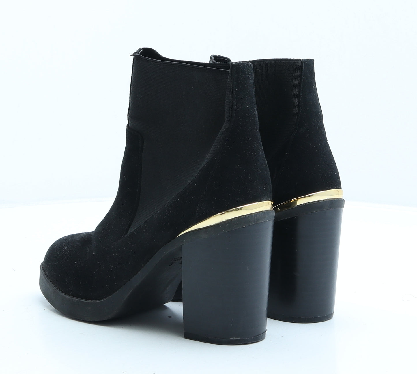 Atmosphere Womens Black Suede Chelsea Boot UK 3