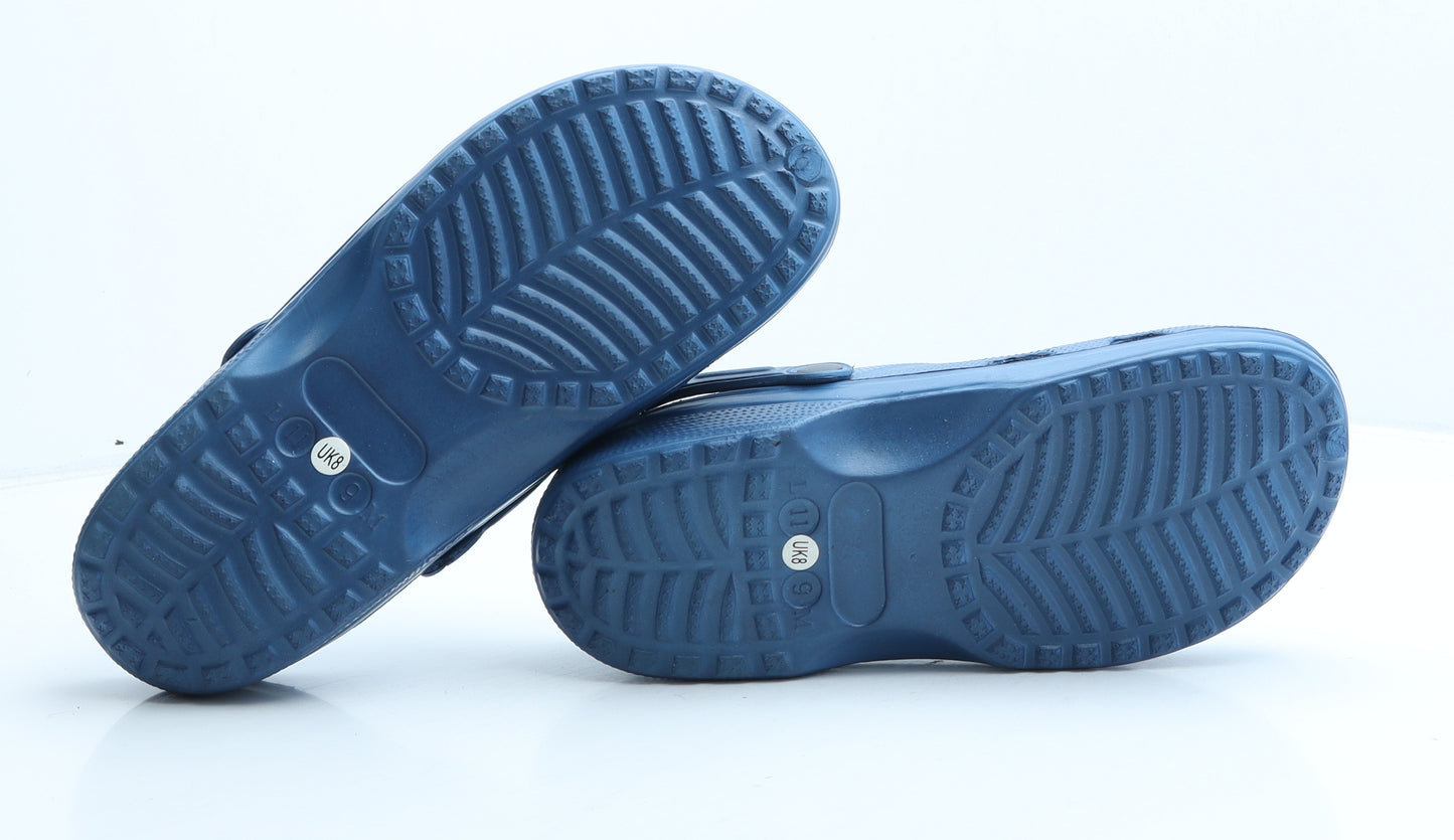 Preworn Mens Blue Rubber Clog Casual UK 8