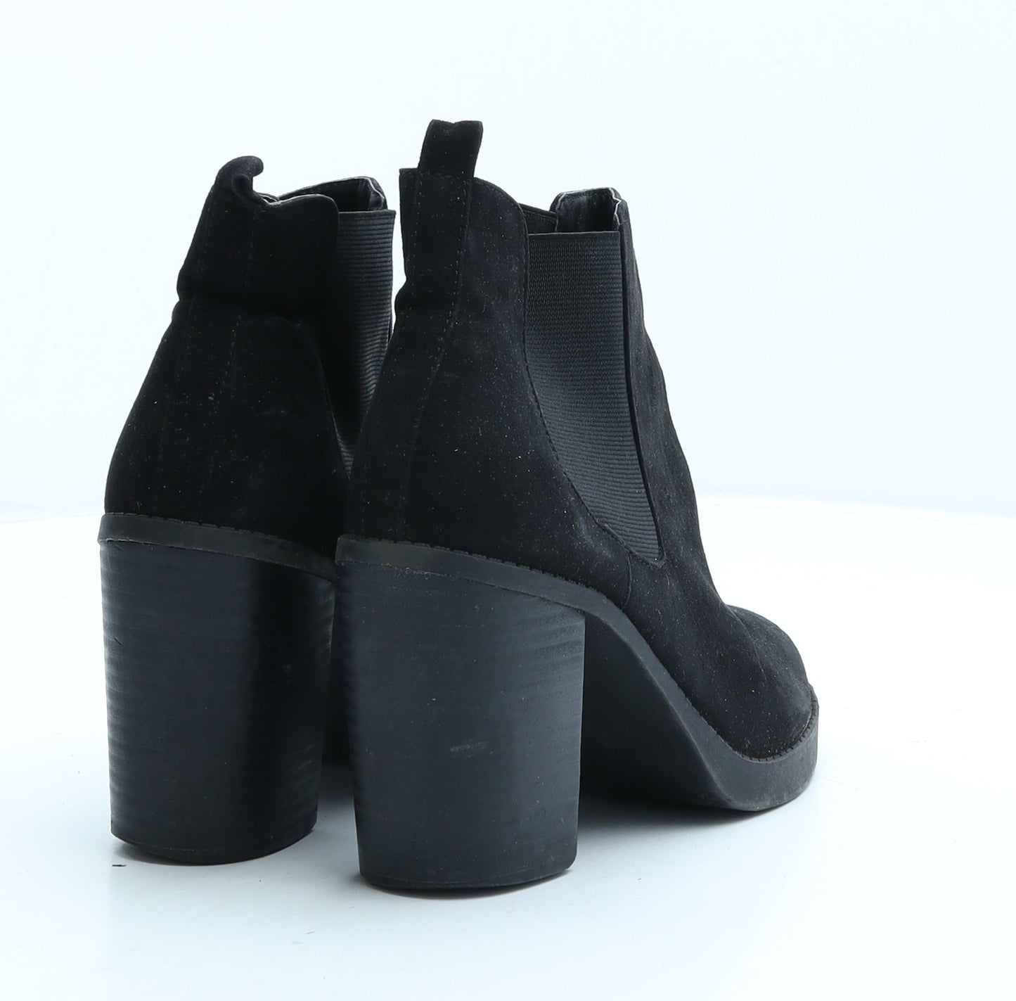 F&F Womens Black Suede Chelsea Boot UK 5 38