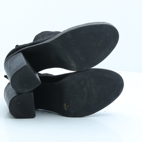 F&F Womens Black Suede Chelsea Boot UK 5 38