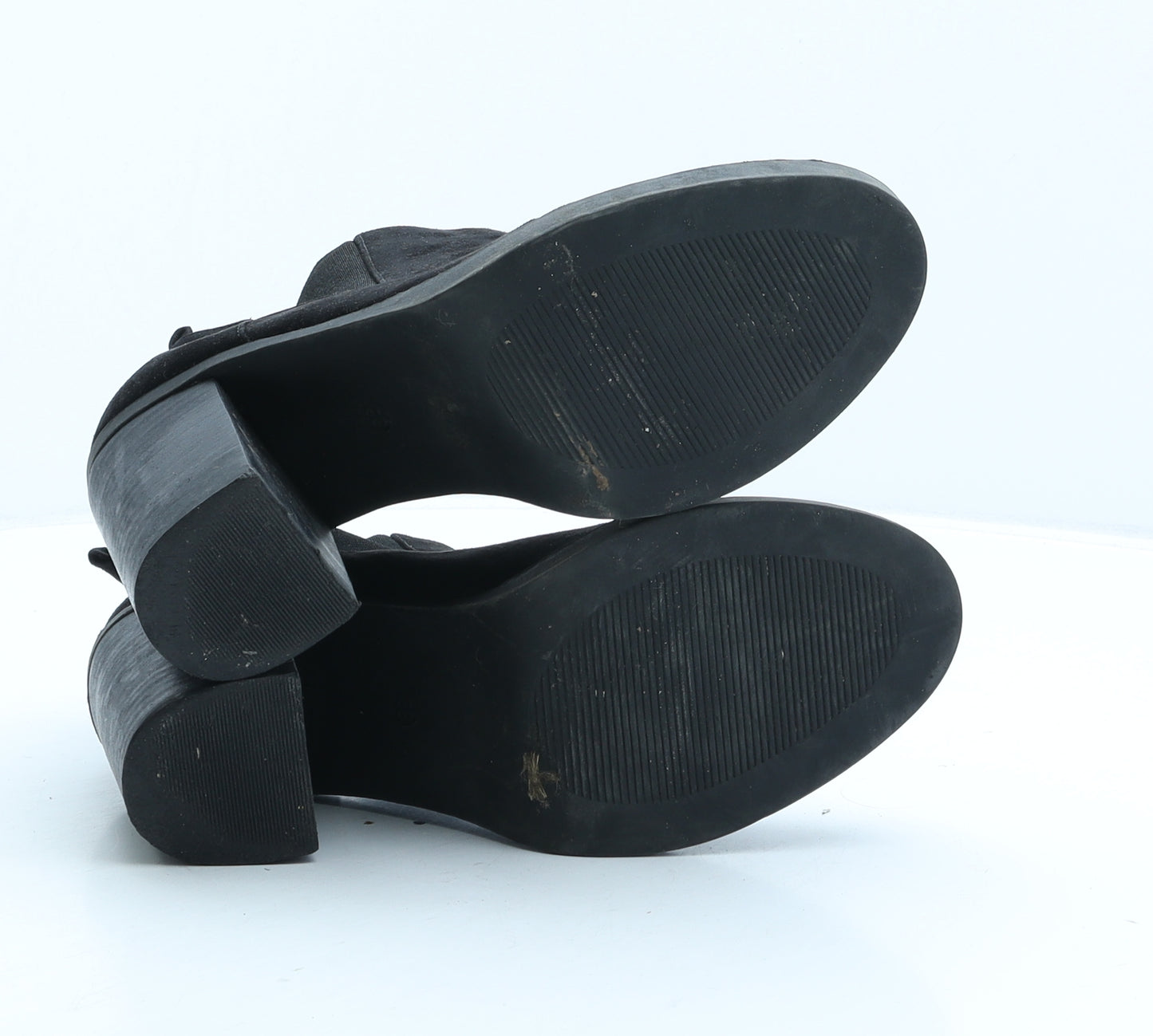 F&F Womens Black Suede Chelsea Boot UK 5 38