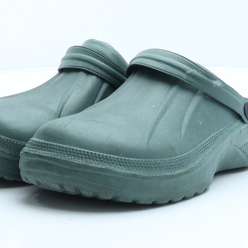 Preworn Mens Green Rubber Clog Casual UK 8
