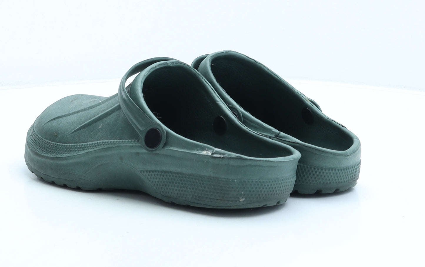 Preworn Mens Green Rubber Clog Casual UK 8