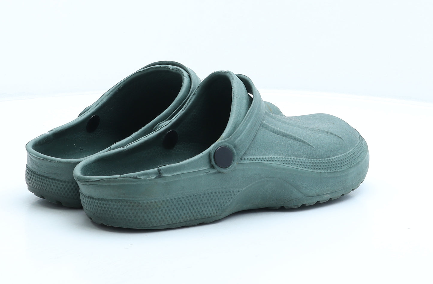 Preworn Mens Green Rubber Clog Casual UK 8