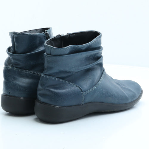 Cotton Traders Womens Green Polyester Bootie Boot UK 6