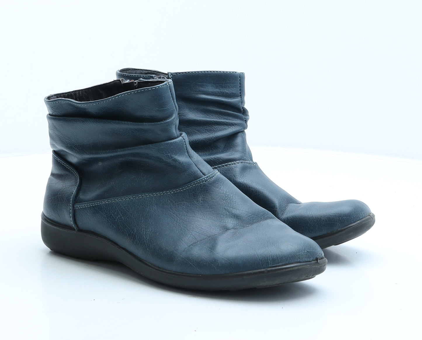 Cotton Traders Womens Green Polyester Bootie Boot UK 6
