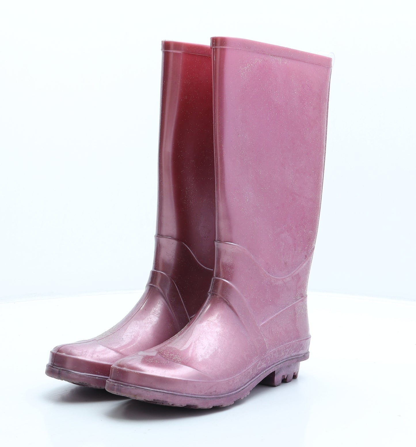 F&F Womens Pink Rubber Wellies Boot UK 2