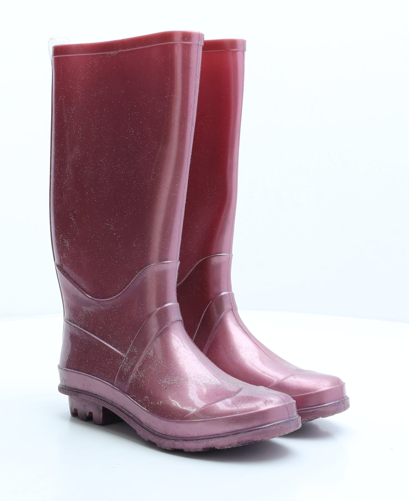 F&F Womens Pink Rubber Wellies Boot UK 2