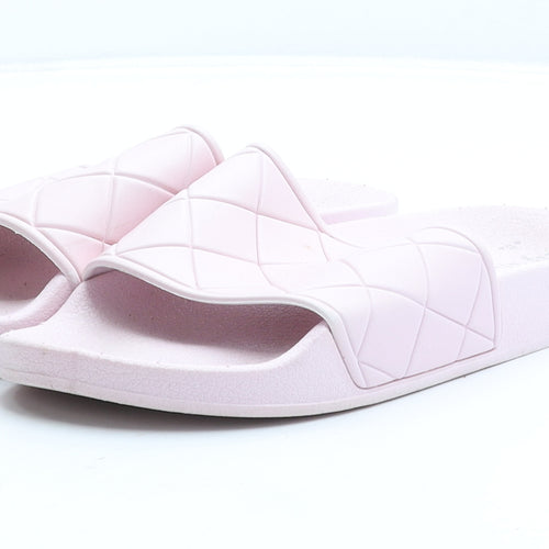 Atmosphere Womens Pink Rubber Slider Sandal UK 4