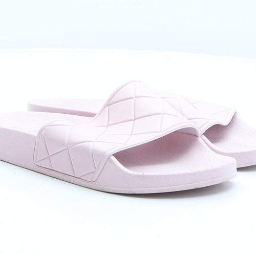 Atmosphere Womens Pink Rubber Slider Sandal UK 4