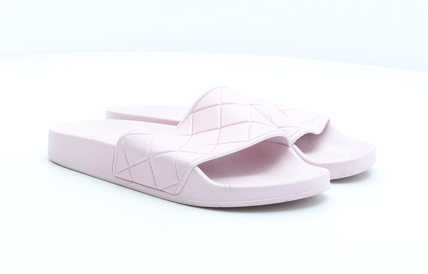 Atmosphere Womens Pink Rubber Slider Sandal UK 4