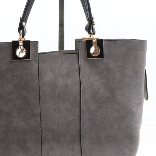 Michael Kors Womens Grey Polyethylene Top Handle Bag Size Medium