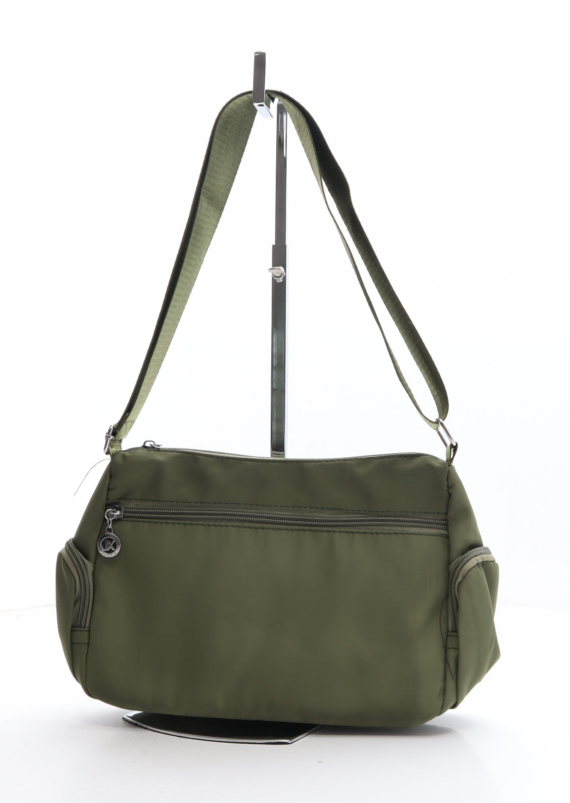 Jingping Womens Green Polyester Shoulder Bag Size Small
