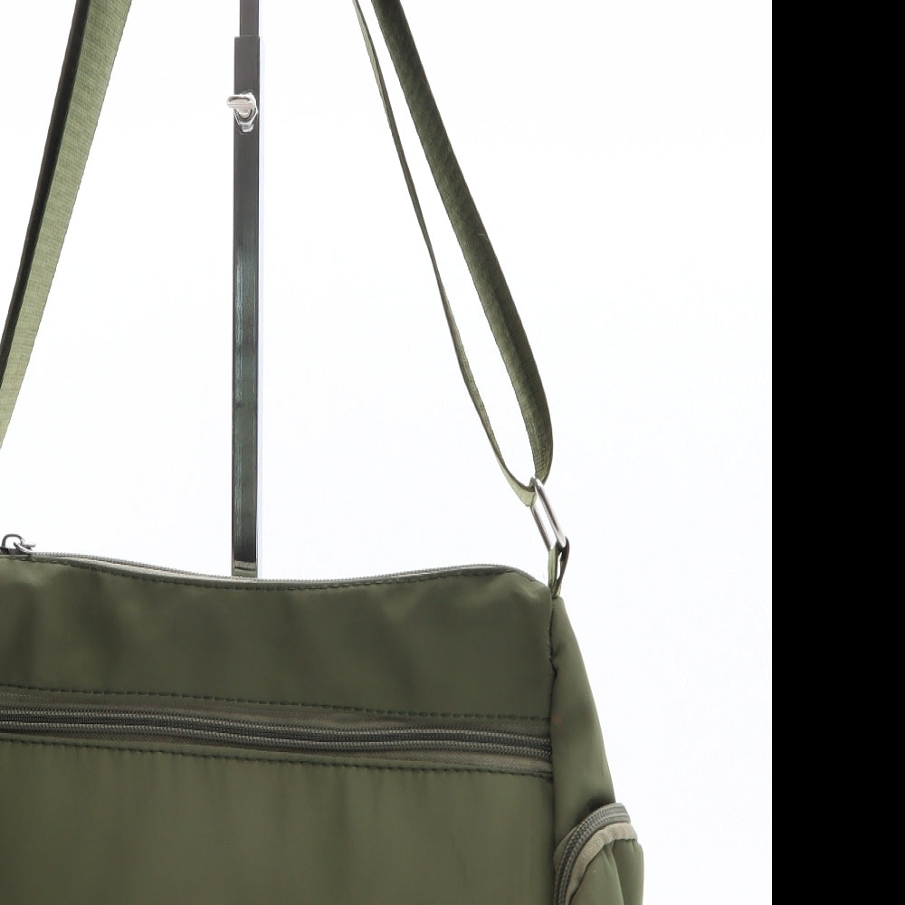 Jingping Womens Green Polyester Shoulder Bag Size Small