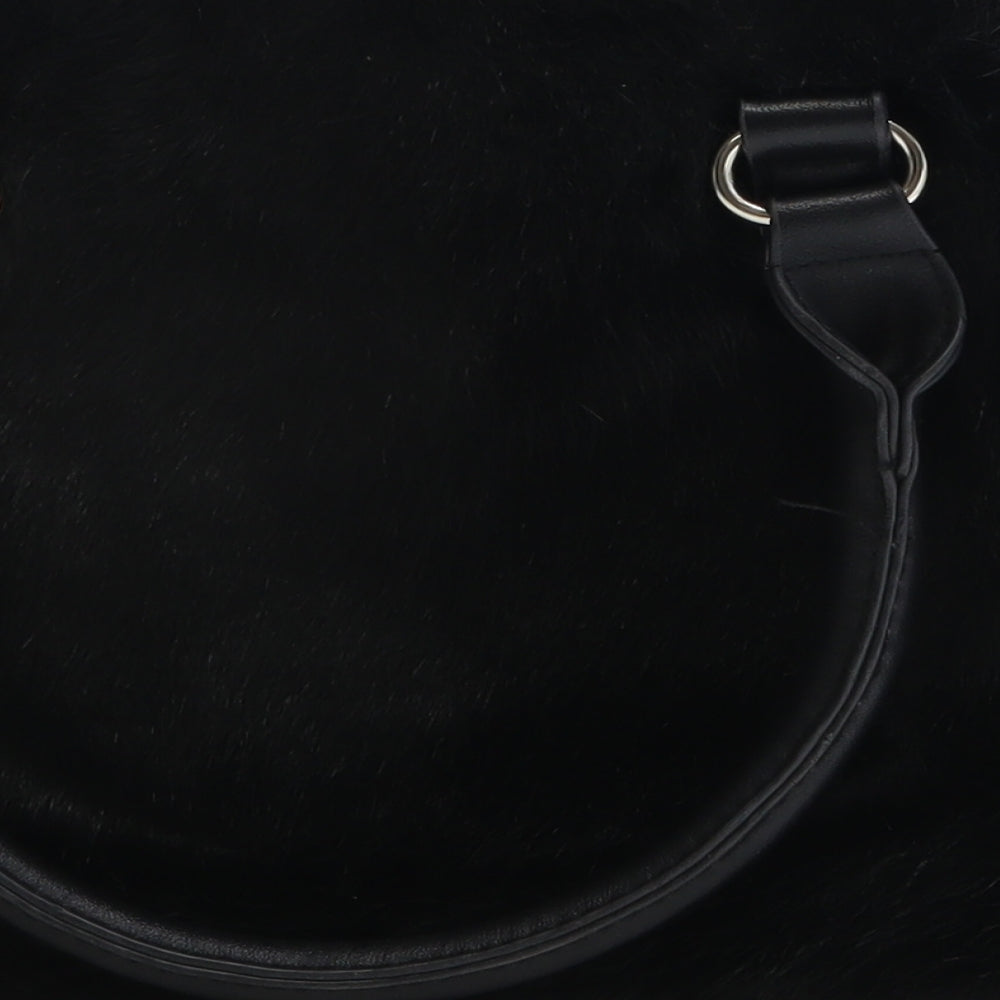 Stradivarius Womens Black Polyester Top Handle Bag Size Medium